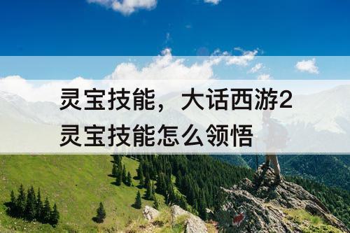 灵宝技能，大话西游2灵宝技能怎么领悟