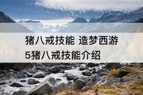 猪八戒技能 造梦西游5猪八戒技能介绍