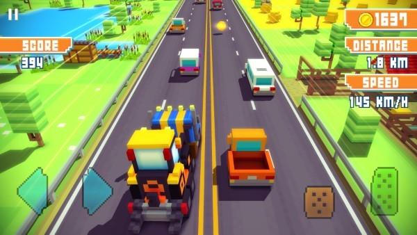 方块公路高速赛车  v1.2.4图1