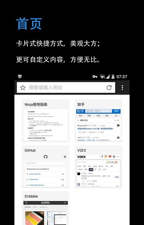 Ninja网络浏览器  v1.3.4图1