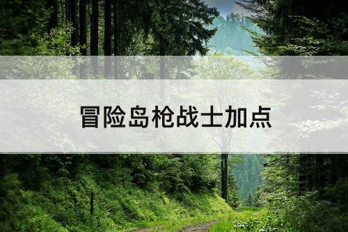 冒险岛枪战士加点