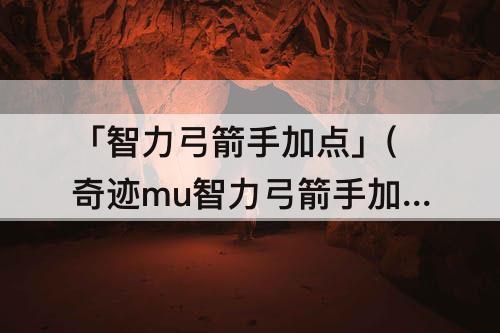 「智力弓箭手加点」(奇迹mu智力弓箭手加点)