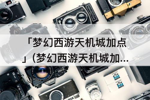 「梦幻西游天机城加点」(梦幻西游天机城加点攻略)