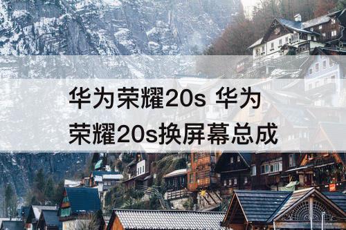 华为荣耀20s 华为荣耀20s换屏幕总成