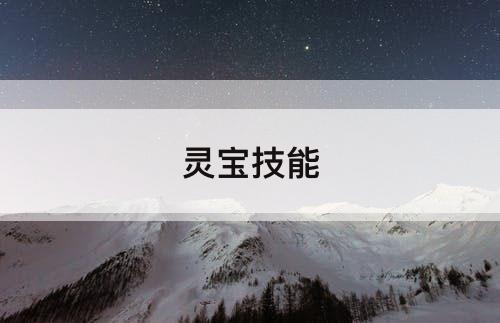 灵宝技能