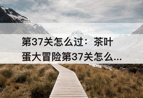 第37关怎么过：茶叶蛋大冒险第37关怎么过去