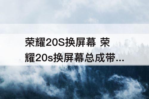 荣耀20S换屏幕 荣耀20s换屏幕总成带框