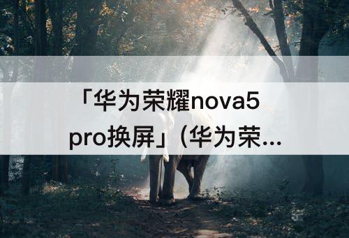 「华为荣耀nova5pro换屏」(华为荣耀nova5pro换屏幕多少钱)