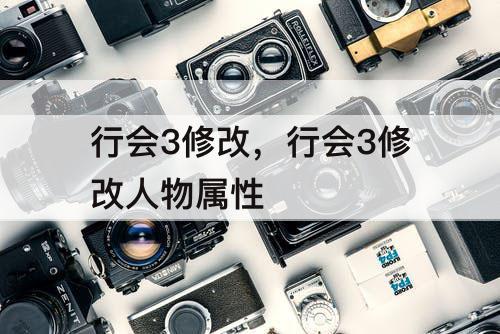 行会3修改，行会3修改人物属性