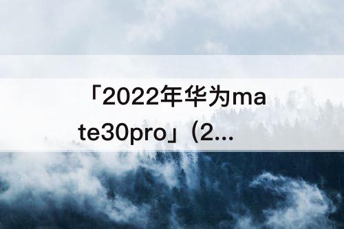 「2022年华为mate30pro」(2022年华为mate30Pro还值得买吗)