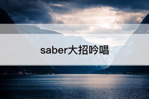 saber大招吟唱